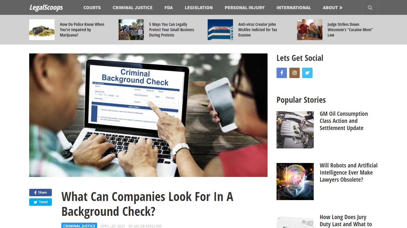 What Can Companies Look For In A Background Check?